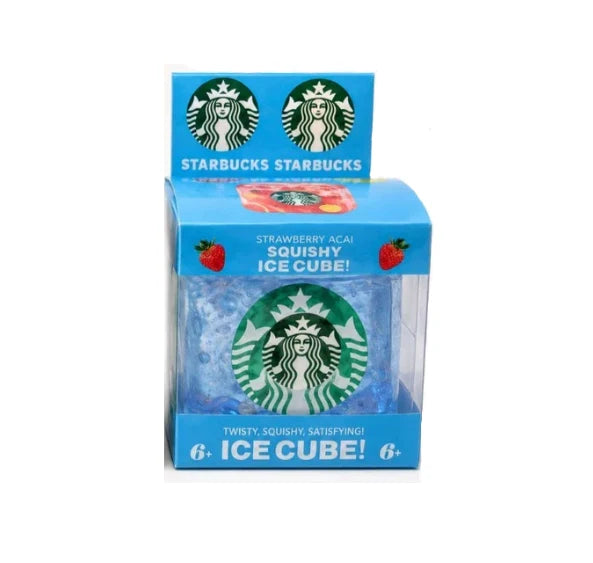 1 Pc of Ice Cube Squishy Toy, Ocean Cube Stress Ball, Square Sensory Fidget Toy for Adults & Teens, Soft Squeeze Stress Relief Ball, Anxiety Relief Desk Toy, Snowflake Gel Toy