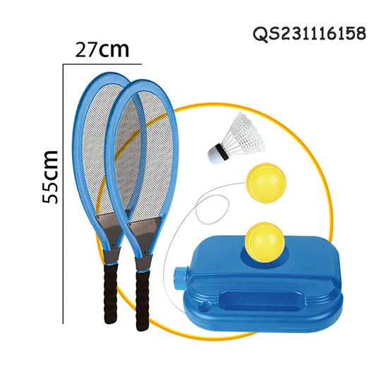 2-in-1 Kids Tennis & Badminton Set
