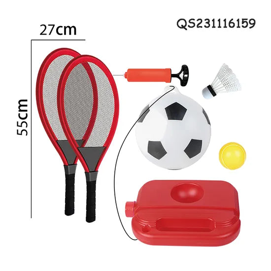 2-in-1 Kids Tennis & Badminton Set