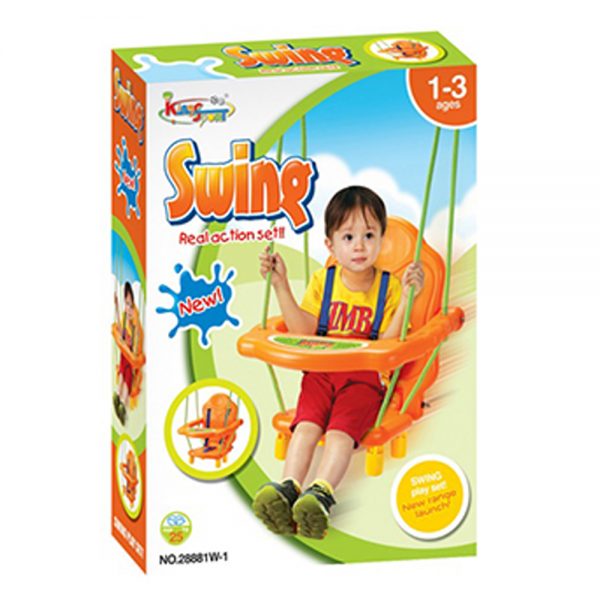 Kingsport Toddler Real Action Swing Set Safe and Fun for Kids 1-3 Years, Includes Safety Belt, Max 25kg