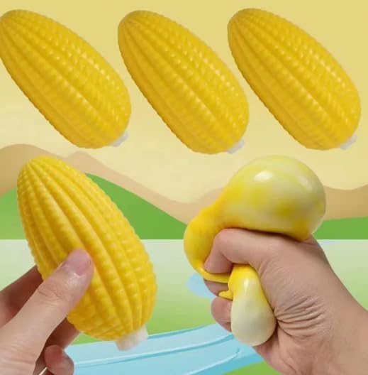 Candy Corn Stress Ball, Soft Squishy Stress Toy for Adults, Slow Rising Squeeze Fidget Toy, Sensory Desk Toy, Christmas Stocking Stuffers, Party Favors & Goodie Bag Fillers