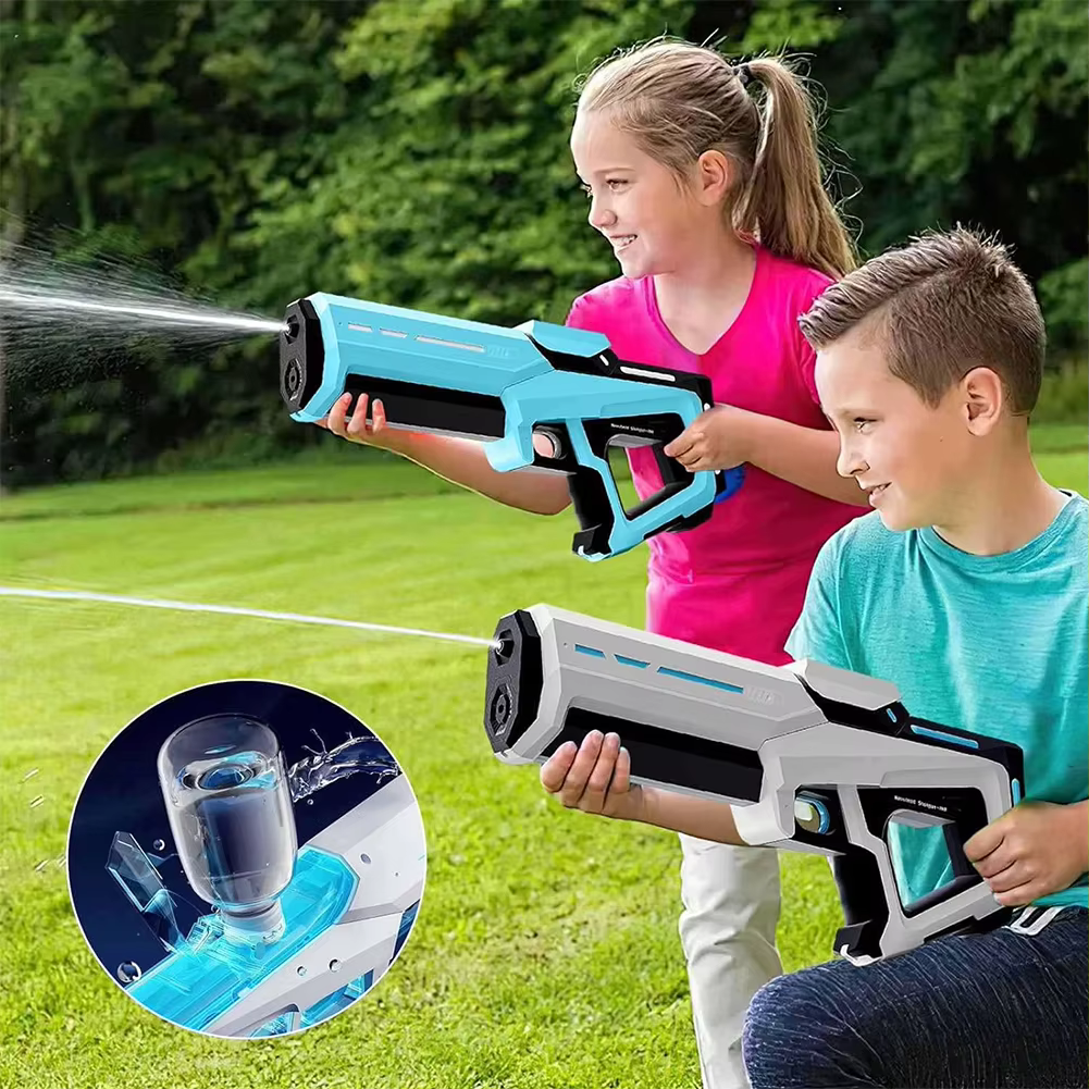 42cm High-Pressure Electric Water Gun for Adults & Kids – Automatic Water Absorption