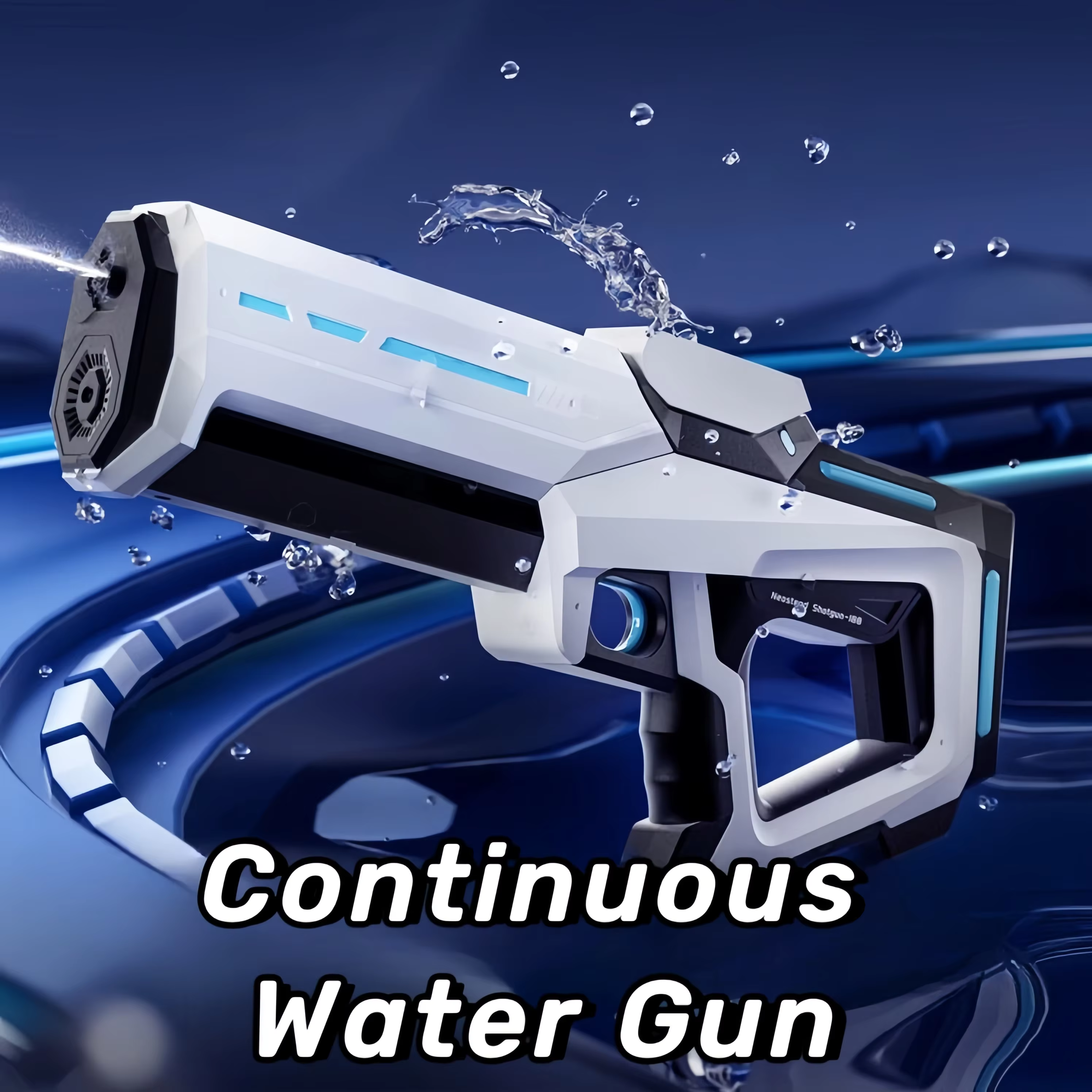 42cm High-Pressure Electric Water Gun for Adults & Kids – Automatic Water Absorption