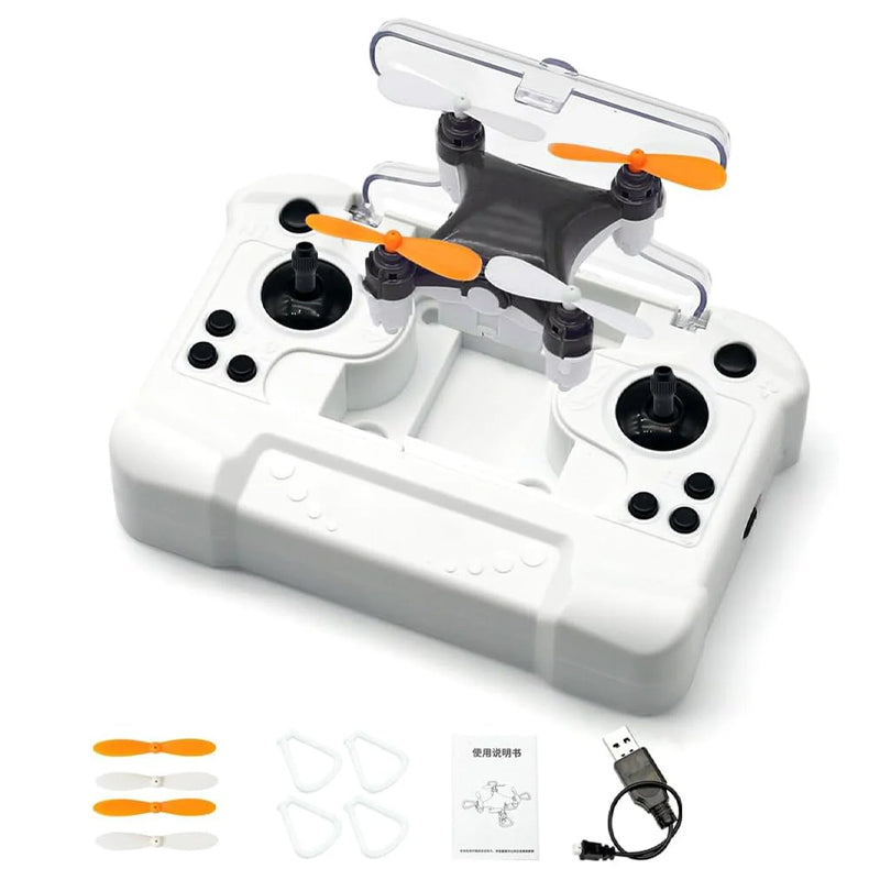 Mini RC Drone Quadcopter with Remote Control, LED Lights & Safety Protective Frame