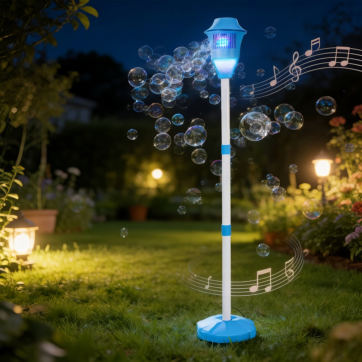 Automatic Bubble Machine with Music & Lights