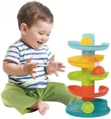 4 Tier Ball Drop Tower Educational Toy for Toddlers Ages 1-4