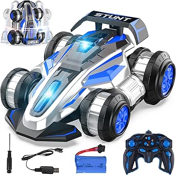 4WD Stunt Car - High-Speed Off-Road RC Car with 360° Flips and Lights