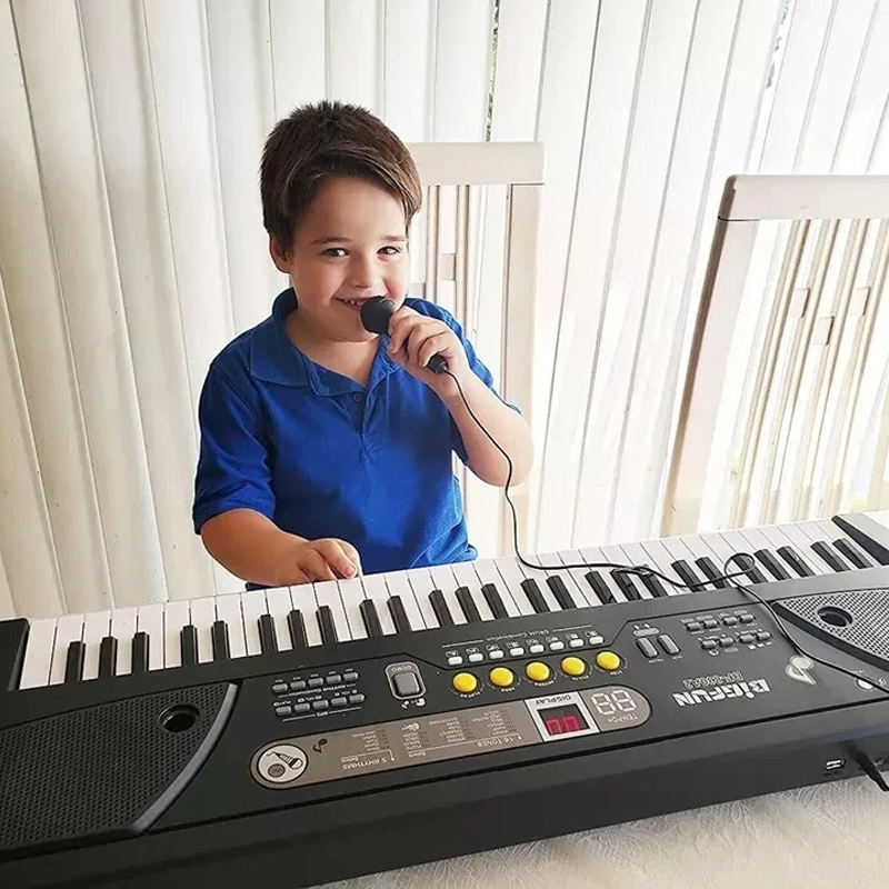 61-Key Electronic Keyboard Piano for Kids & Beginners with Microphone