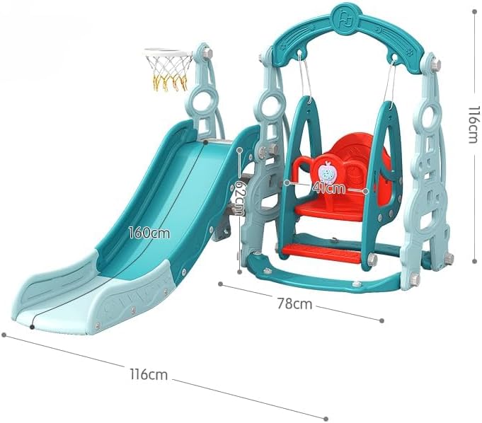 6 In 1 Combination Swing Slide Baby Home Slide Football Basketball Small Children's Amusement Park Kids Indoor and Outdoor Toys