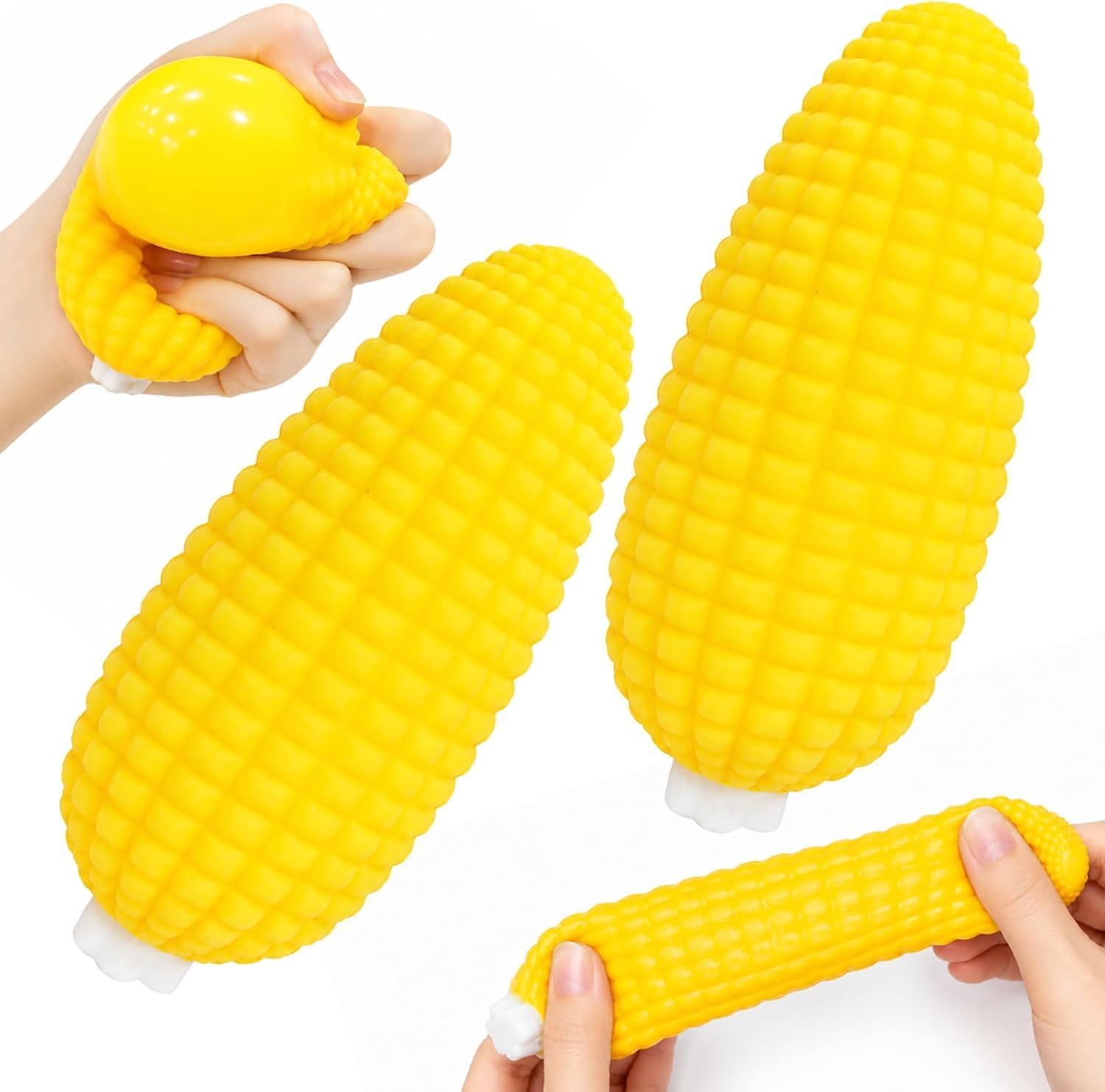 Candy Corn Stress Ball, Soft Squishy Stress Toy for Adults, Slow Rising Squeeze Fidget Toy, Sensory Desk Toy, Christmas Stocking Stuffers, Party Favors & Goodie Bag Fillers