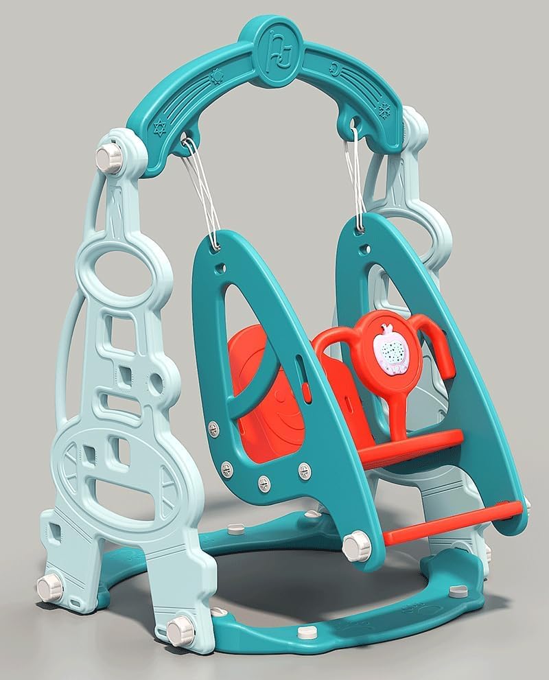 6 In 1 Combination Swing Slide Baby Home Slide Football Basketball Small Children's Amusement Park Kids Indoor and Outdoor Toys