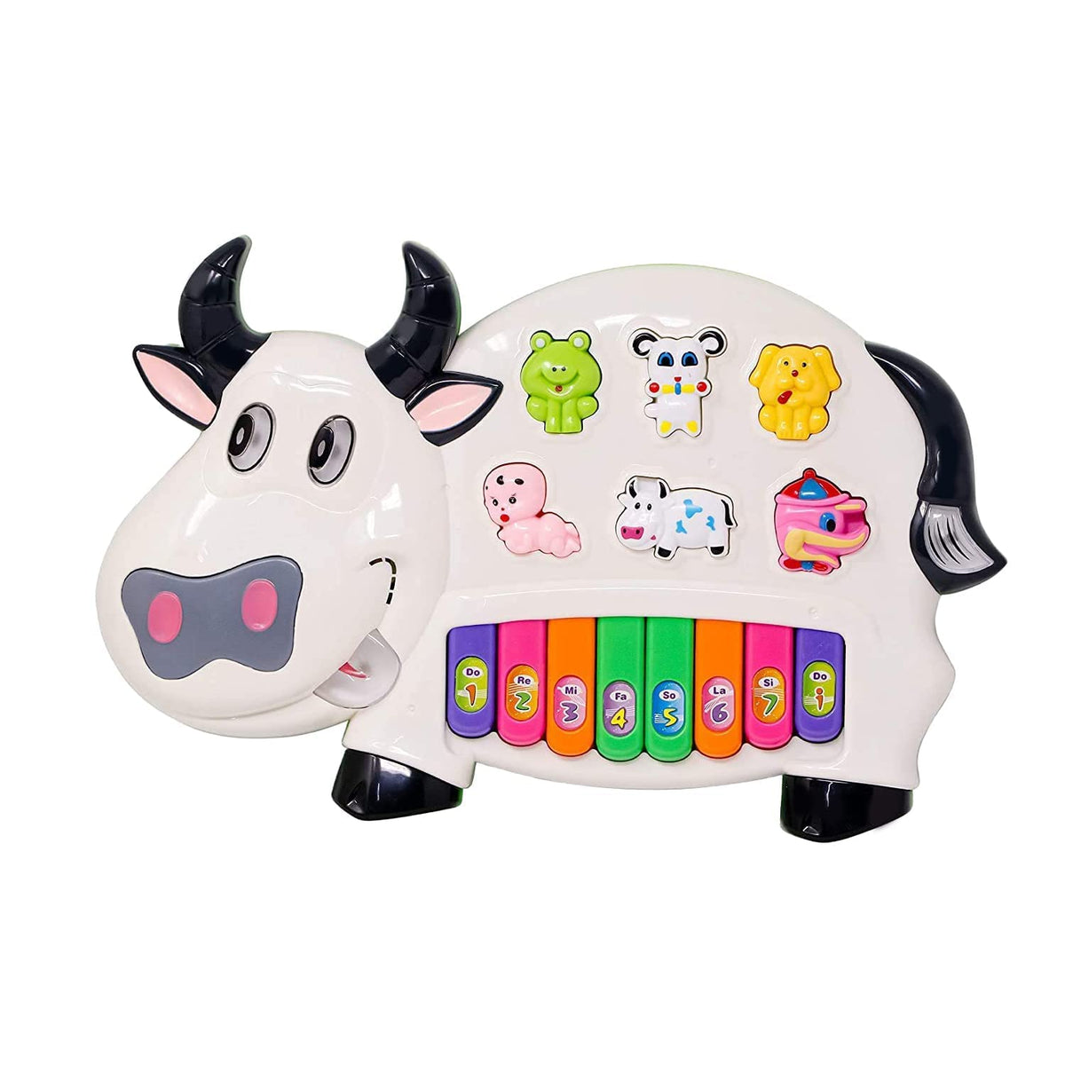 Rabbit Musical Piano Toy for Kids Animal Sounds, Music & Flashing Lights