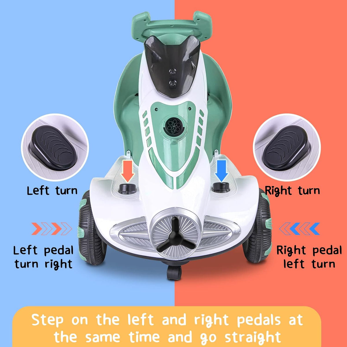 6V Kids Electric Ride-On Car with Bubble Function 2 in 1 Remote Control and Manual
