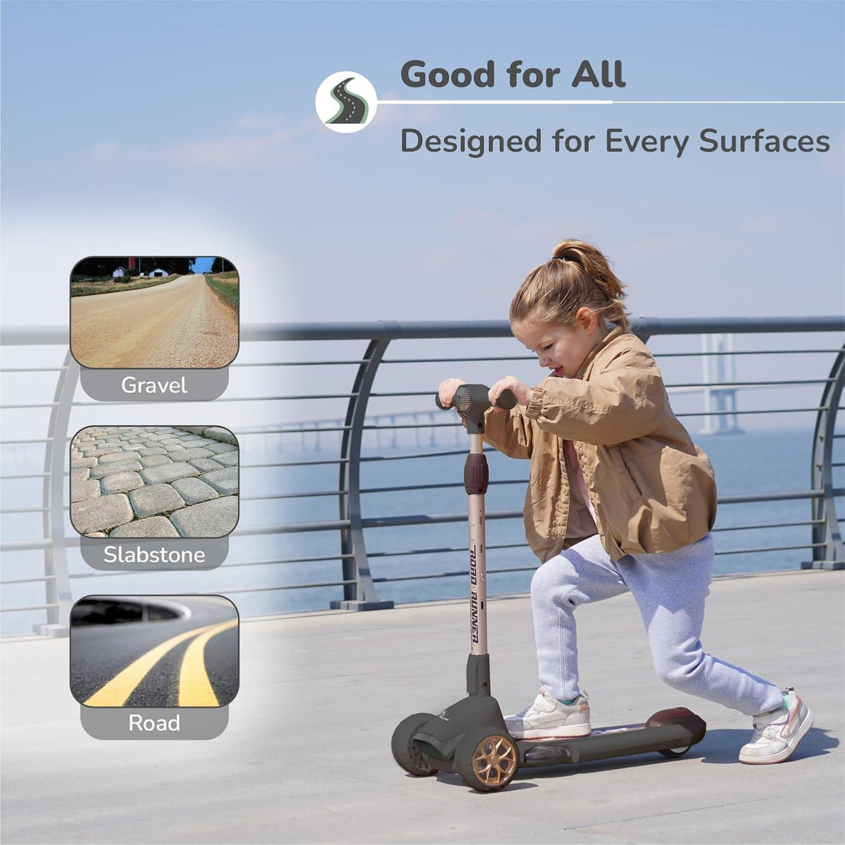 Road Runner Blaze Foldable Kick Scooter for Kids