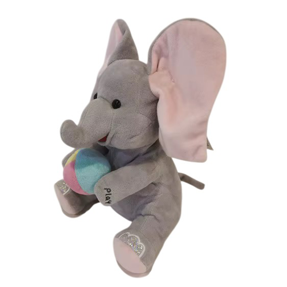Adorable Hide and Seek Elephant Plush with Music Interactive & Fun