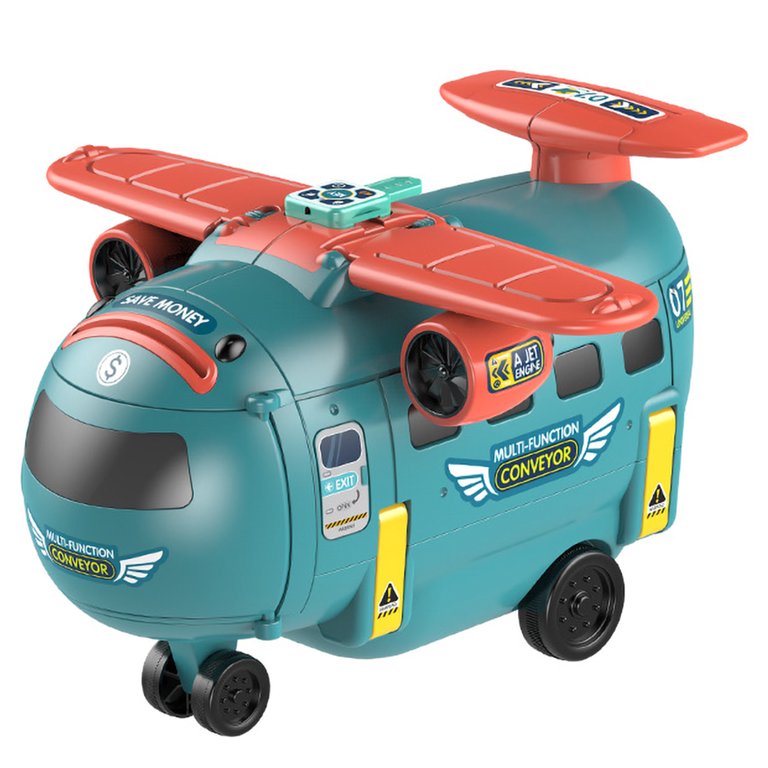 3-in-1 Airplane Toy Light-Up Steering Wheel & Early Education Fun with music
