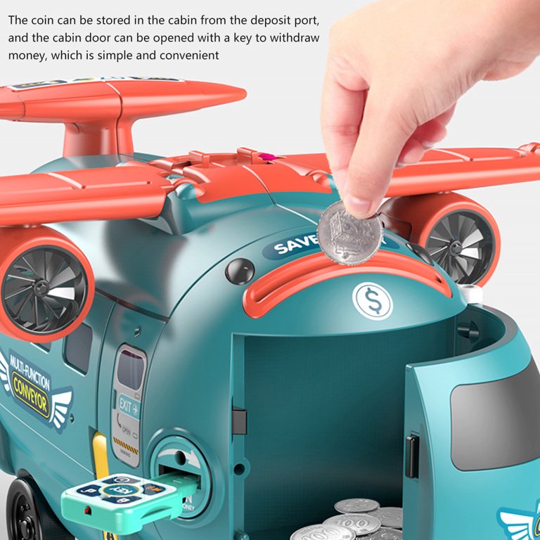 3-in-1 Airplane Toy Light-Up Steering Wheel & Early Education Fun with music