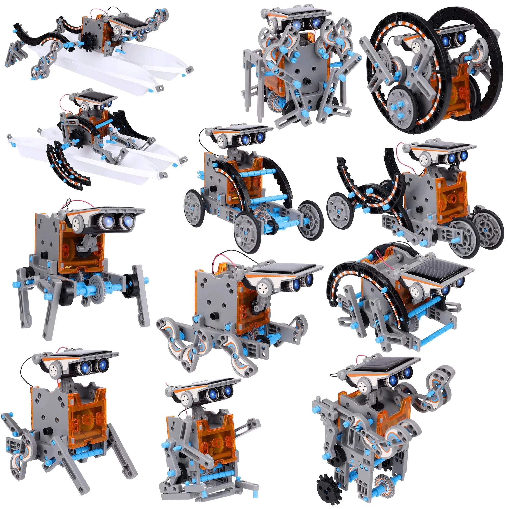 Assembling education 12 in 1 stem solar robot kit toys building science stem robot toy