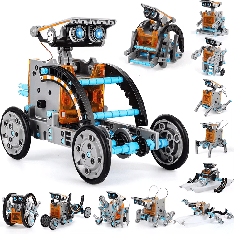 Assembling education 12 in 1 stem solar robot kit toys building science stem robot toy