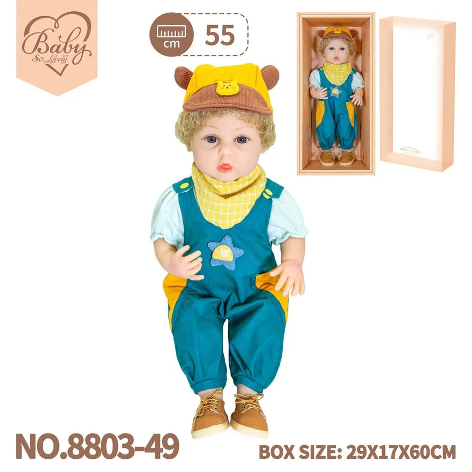 Baby Doll Girl 55cm Soft Reborn Boy Lifelike Baby Doll