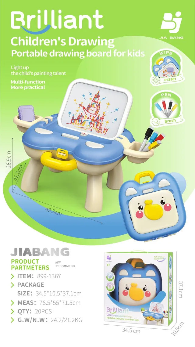 Brilliant Children's Portable Drawing Board Elephant Reusable Writing