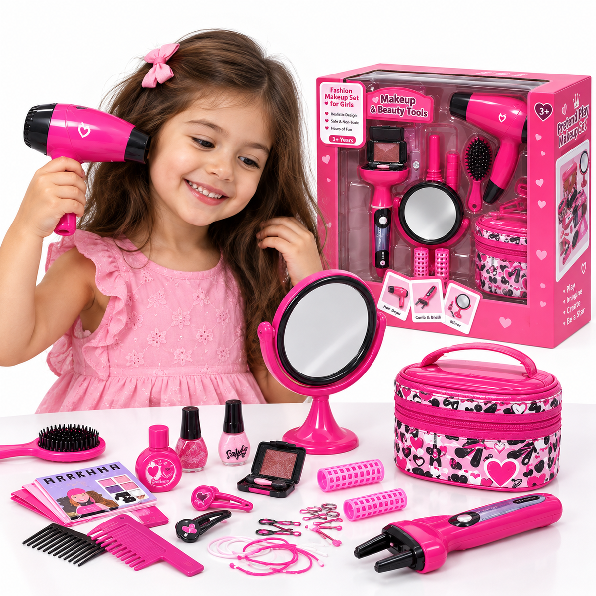 Kids Beauty Salon Play Set – Complete Glam Kit
