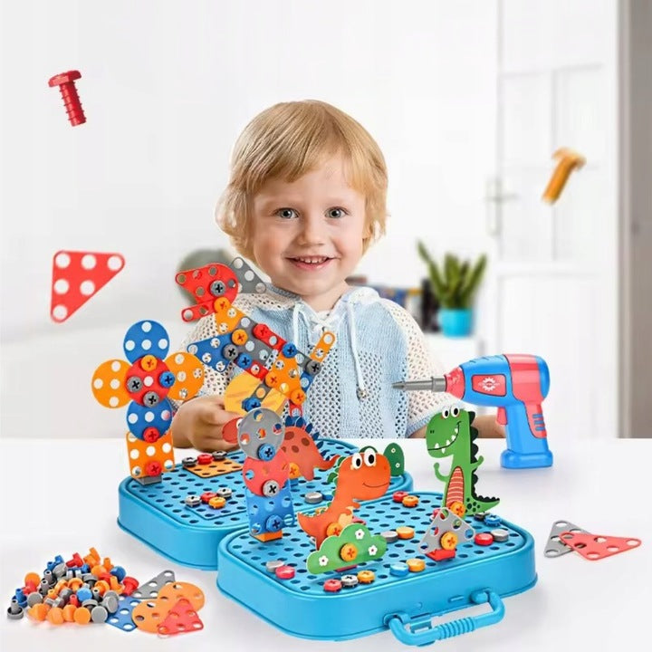 Drill Toy Set Battery Operated for Kids Ages 3–8 Perfect Gift Idea for baby girl and boy