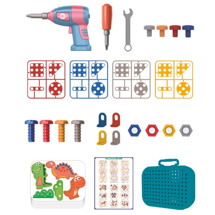 Drill Toy Set Battery Operated for Kids Ages 3–8 Perfect Gift Idea for baby girl and boy