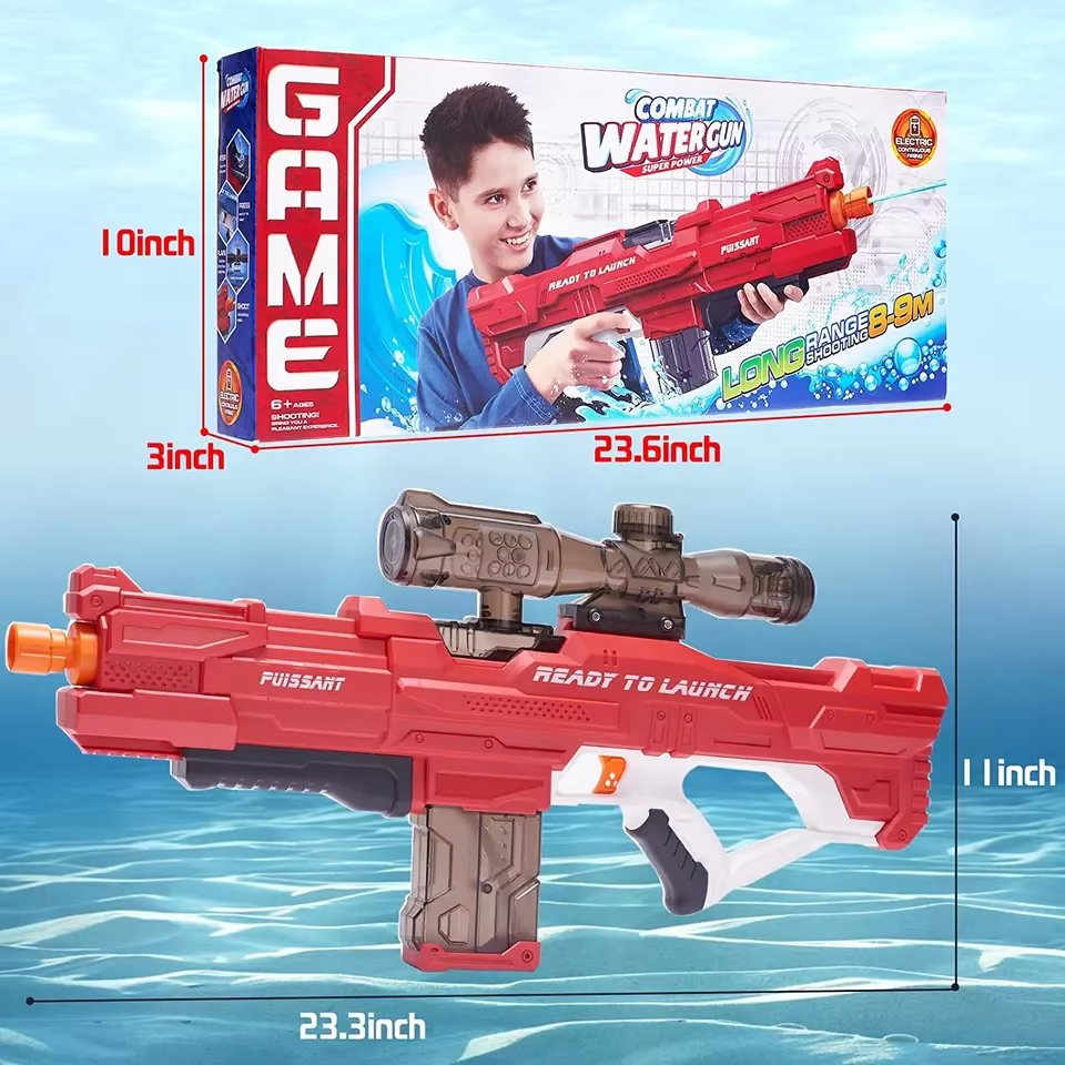 Long Range Electric Water Gun Toy Fully Automatic Blaster for Kids