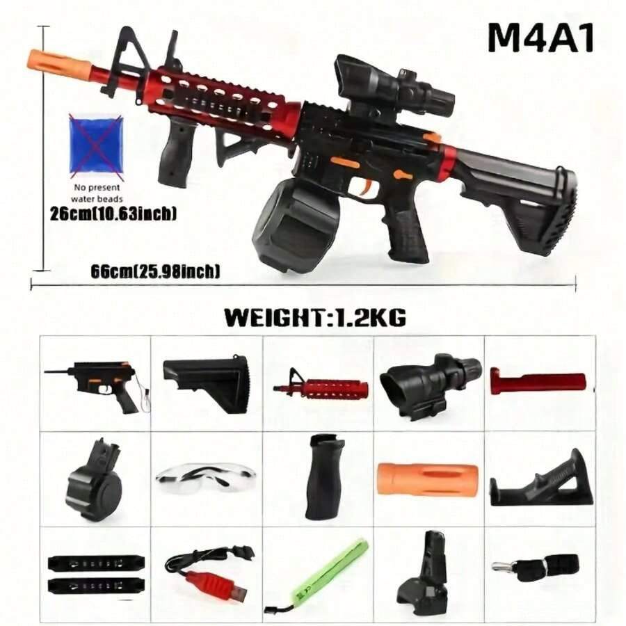 Gel Ball Blaster Toy Gun for Kids Long-Range, Automatic & Manual Modes