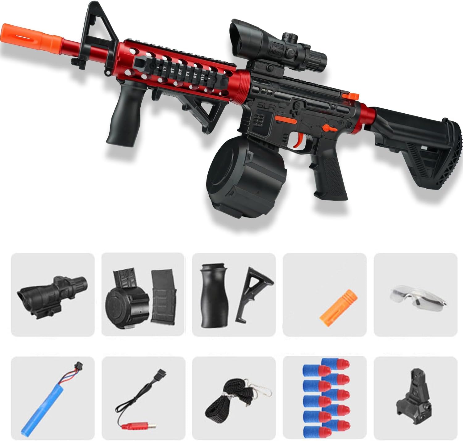 Gel Ball Blaster Toy Gun for Kids Long-Range, Automatic & Manual Modes