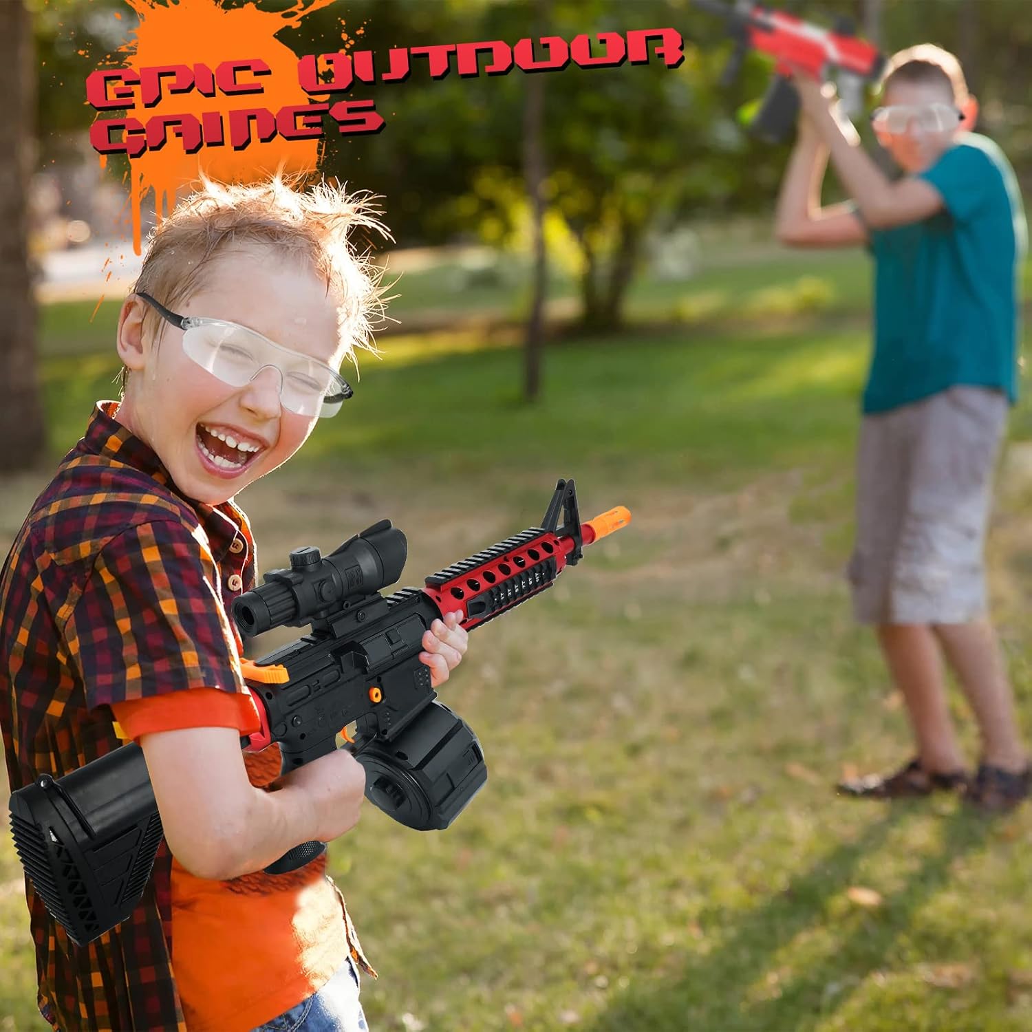 Gel Ball Blaster Toy Gun for Kids Long-Range, Automatic & Manual Modes