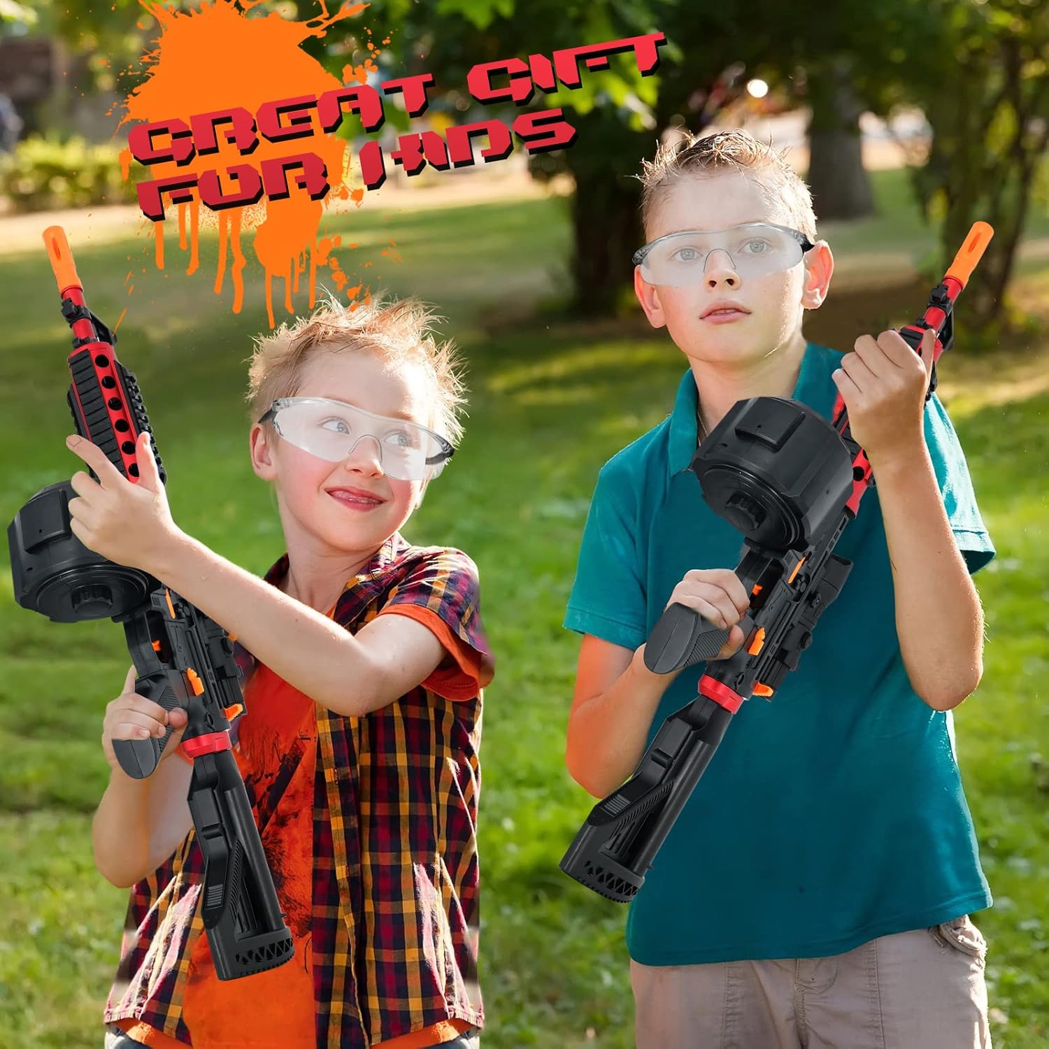 Gel Ball Blaster Toy Gun for Kids Long-Range, Automatic & Manual Modes