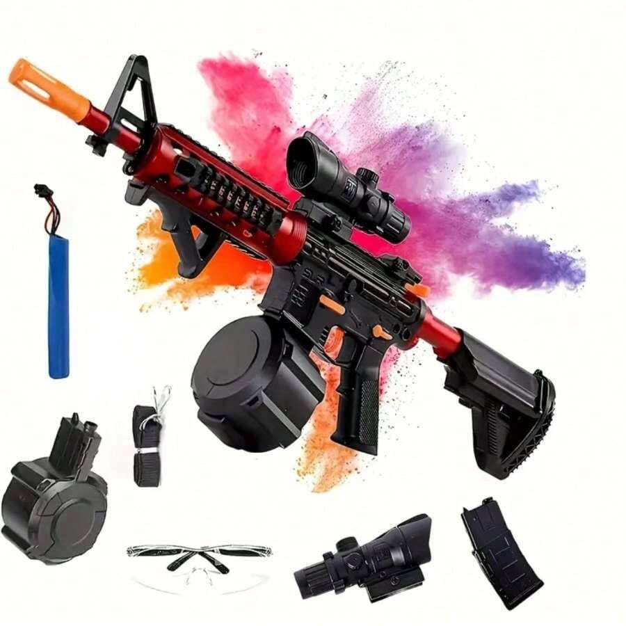 Gel Ball Blaster Toy Gun for Kids Long-Range, Automatic & Manual Modes