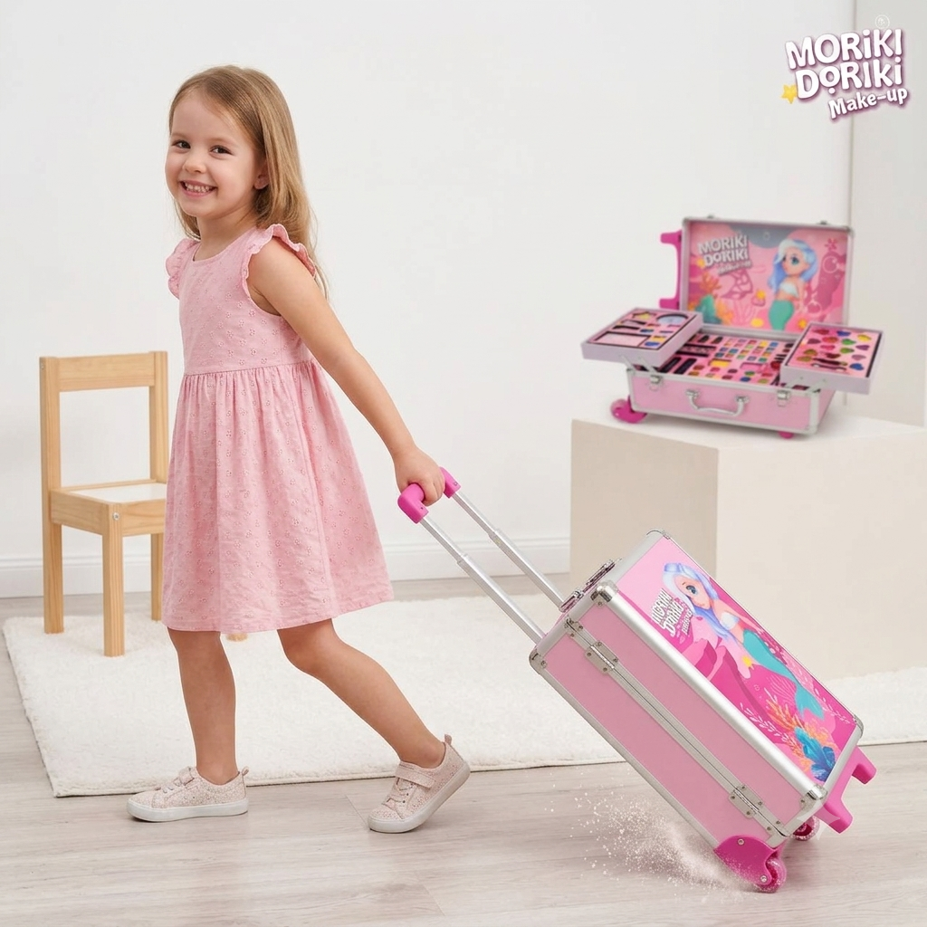 Jollyza Girls Rolling Makeup Artist Set Best Gift Mixed theme