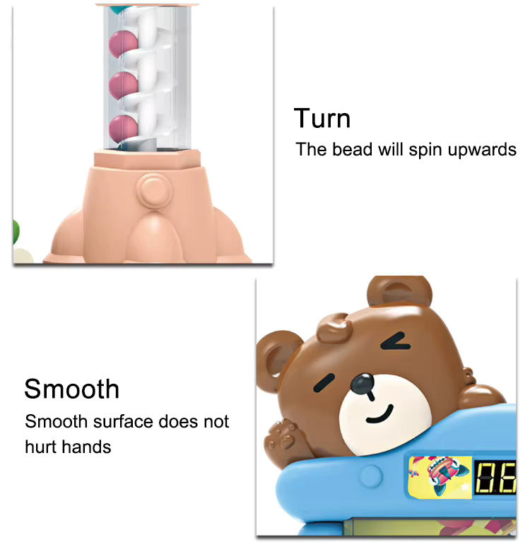 Kids Bear Ball Catching Machine Fun Early Learning Claw Game Toy