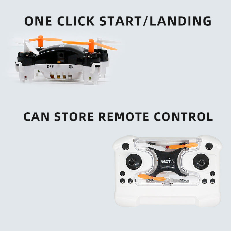 Mini RC Drone Quadcopter with Remote Control, LED Lights & Safety Protective Frame