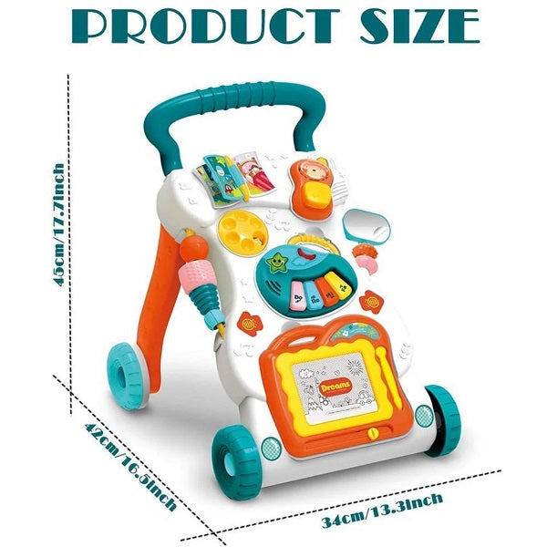 Huanger Multi Functional Musical Walker for Baby