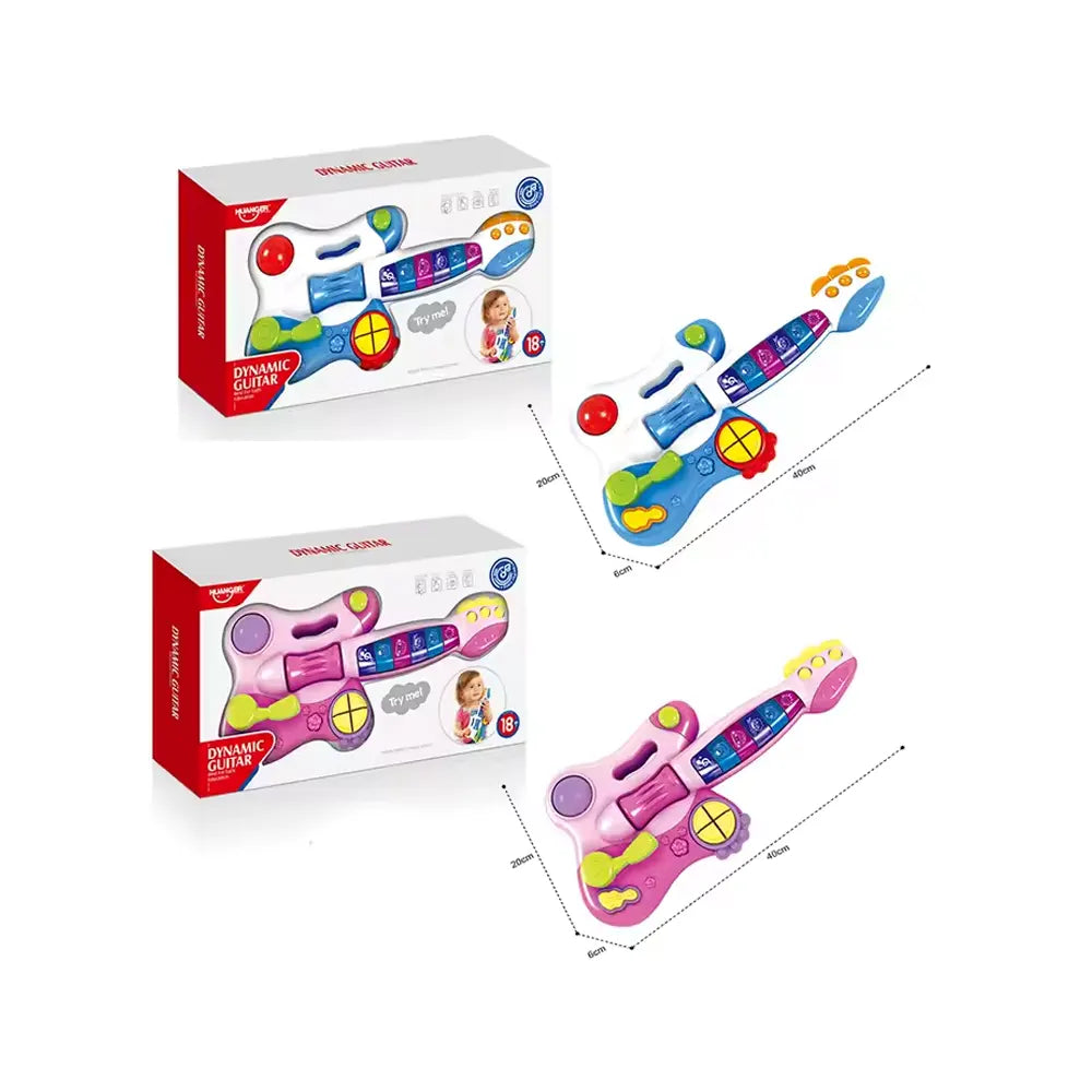 Huanger Musical & Dynamic Guitar 18M+ - Pink
