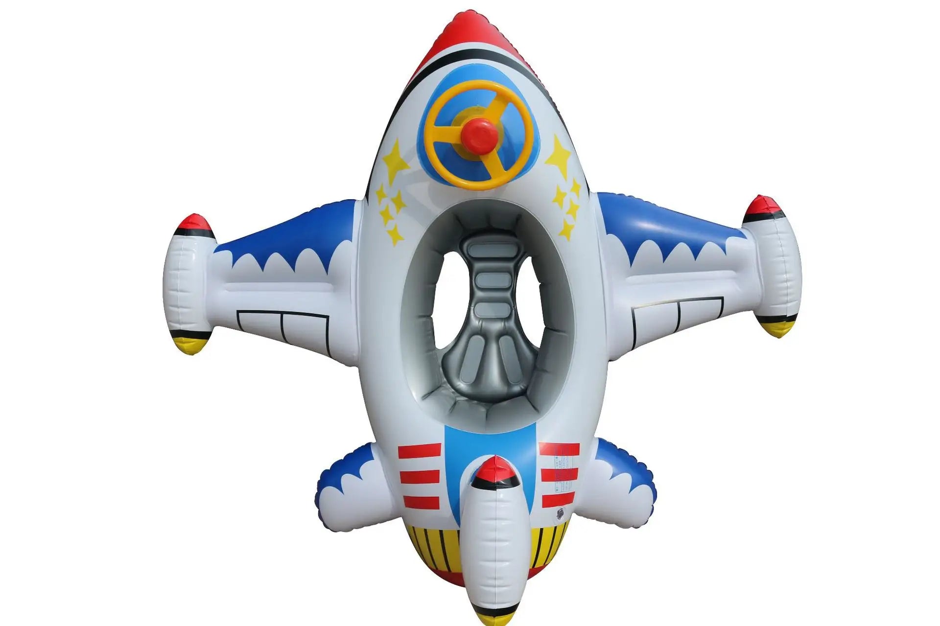 Inflatable Airplane Baby Swimming Float with Safety Seat Baby Pool Swim Ring
