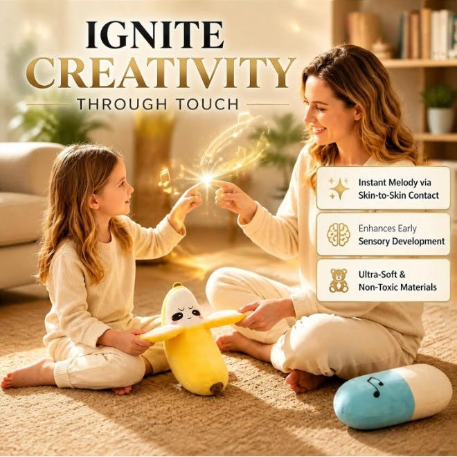 Interactive Banana Plush, Interactive Music Plush Toy with Sounds