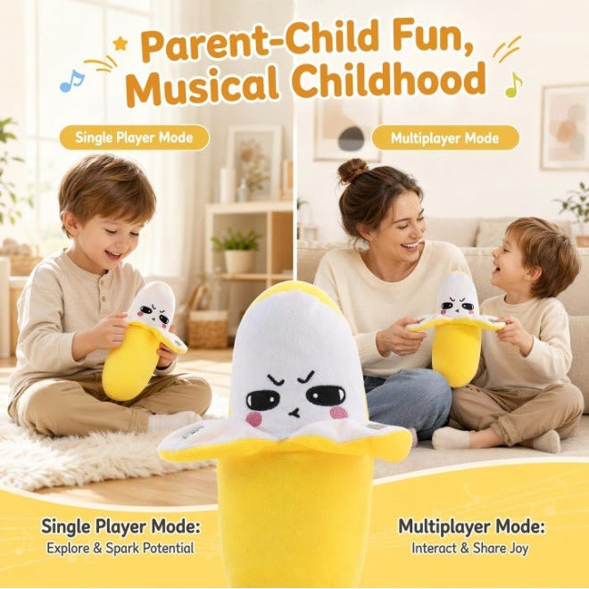 Interactive Banana Plush, Interactive Music Plush Toy with Sounds