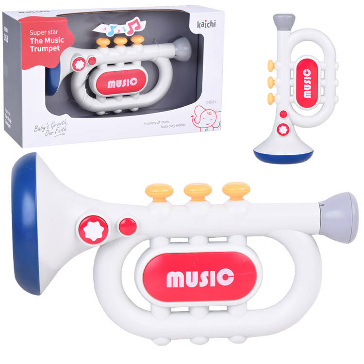 Interactive Kids' Trumpet 3 Play Modes & Musical Fun