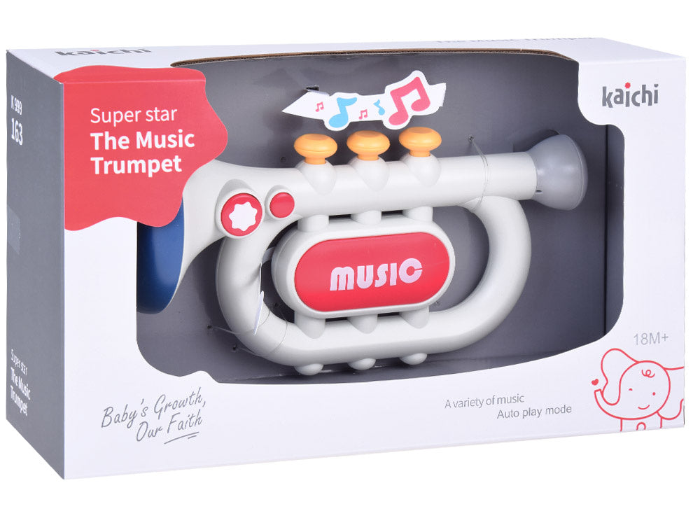 Interactive Kids' Trumpet 3 Play Modes & Musical Fun
