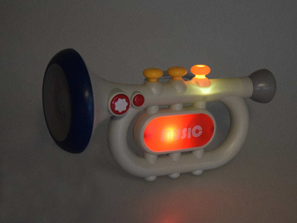 Interactive Kids' Trumpet 3 Play Modes & Musical Fun