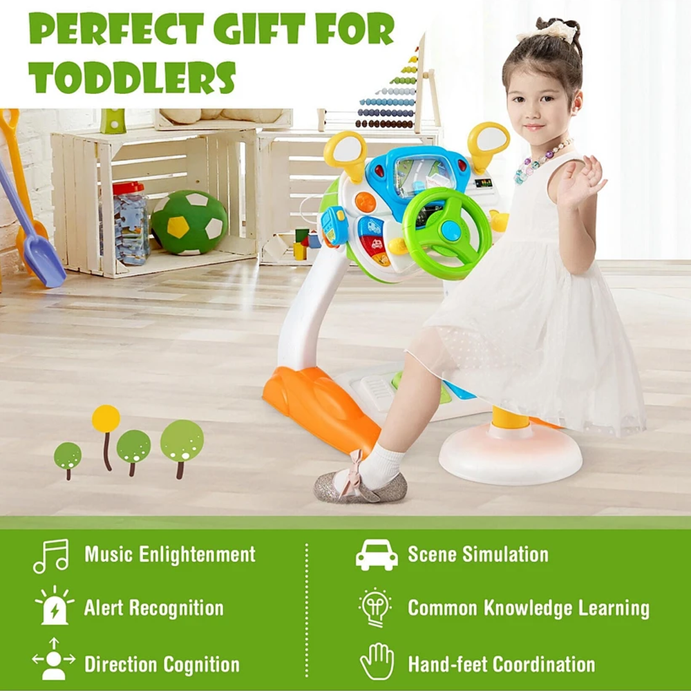 Kids Ride-On Driver Toy Car Simulation with Lights & Sounds 3 Years +