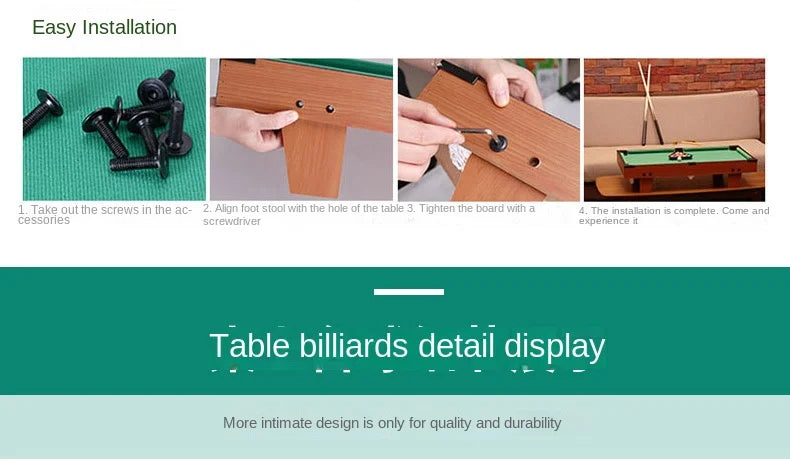 Kids small billiard table home large puzzle billiard table