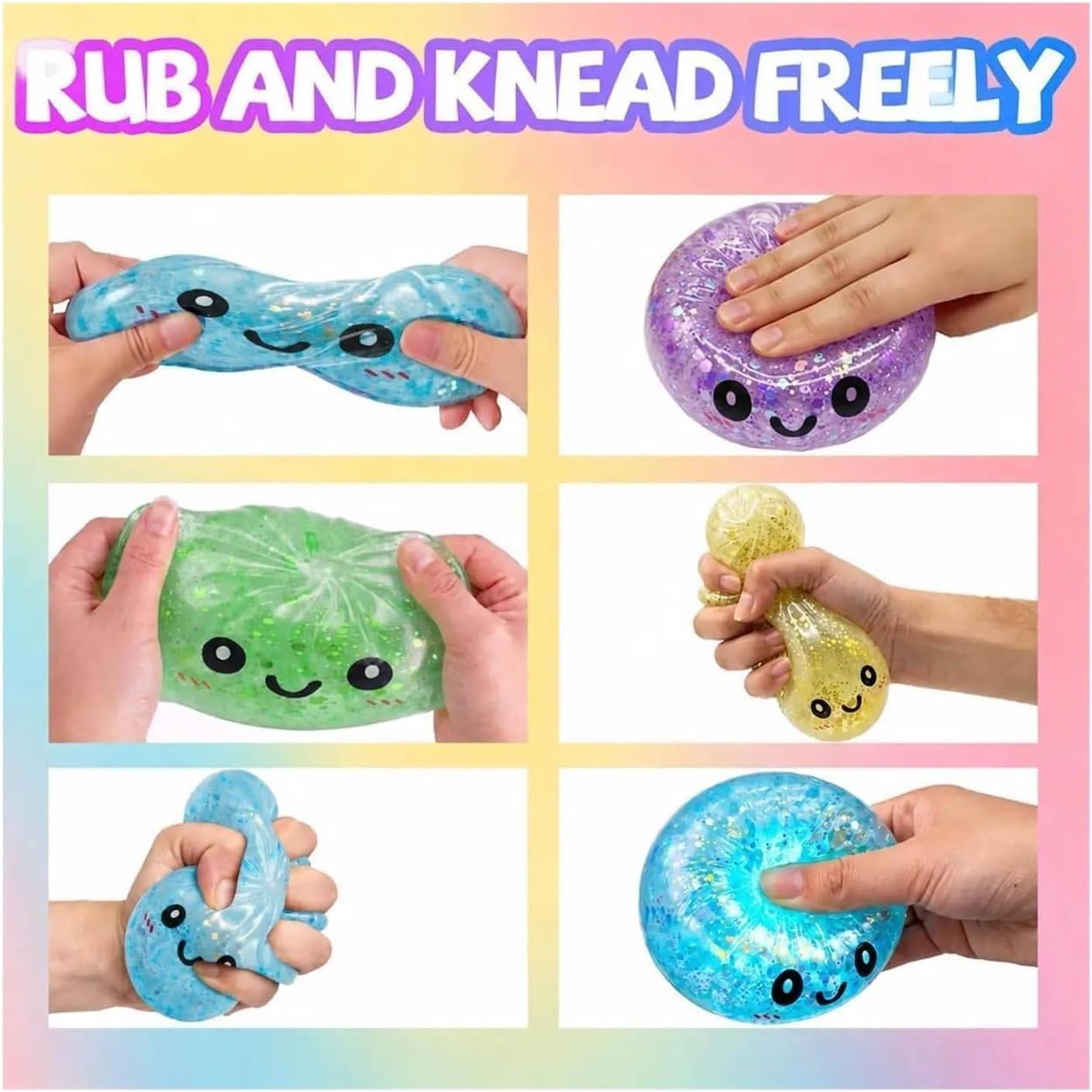 1 Pc of Light Up Dumpling Squishy Toy, Glow in the Dark Slow Rising Stress Ball, Soft Squeeze Fidget Toy for Adults, Sensory Desk Toy for Office, Anxiety & Stress Relief Gift