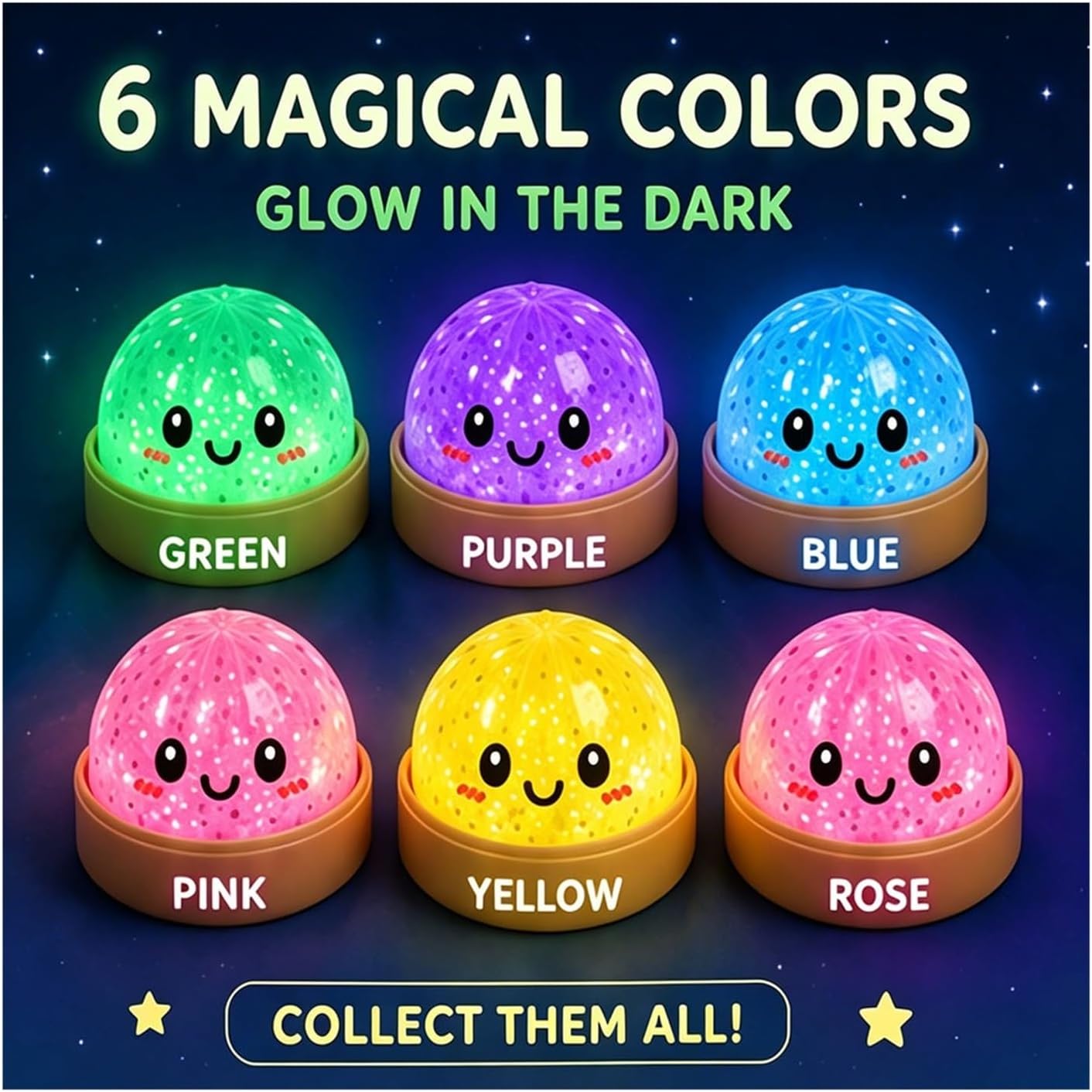 1 Pc of Light Up Dumpling Squishy Toy, Glow in the Dark Slow Rising Stress Ball, Soft Squeeze Fidget Toy for Adults, Sensory Desk Toy for Office, Anxiety & Stress Relief Gift