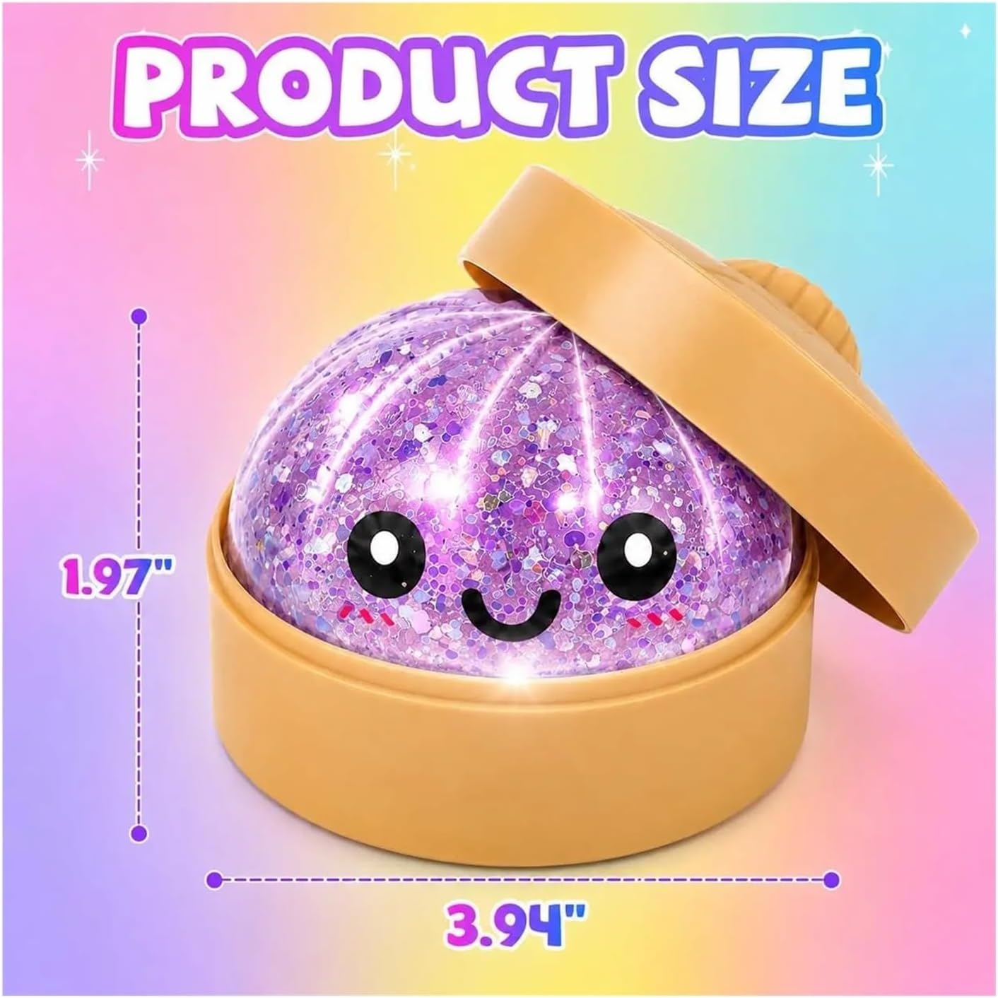 1 Pc of Light Up Dumpling Squishy Toy, Glow in the Dark Slow Rising Stress Ball, Soft Squeeze Fidget Toy for Adults, Sensory Desk Toy for Office, Anxiety & Stress Relief Gift